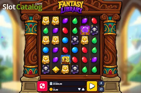 Скрин2. Fantasy Library слот