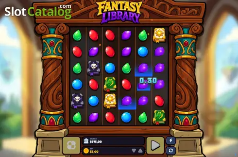 Скрин3. Fantasy Library слот