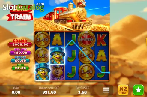 Скрин3. Coin Train (CROCO) слот