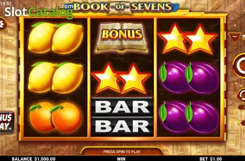 Скрин2. Book of Sevens слот
