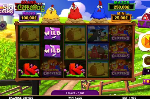 Скрин3. Dynamite Chickens слот