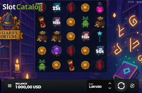 Скрин2. Wizards Fortune слот