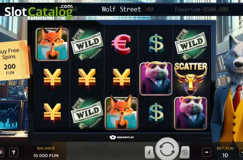 Скрин2. Wolf Street (Dream Play) слот