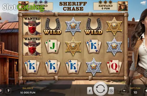 Скрин2. Sheriff Chase слот