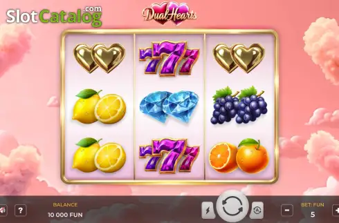 Скрин2. Dual Hearts слот