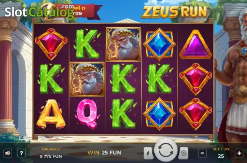 Скрин3. Zeus Run слот