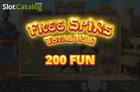 Скрин3. Aladdin Coin Chase слот