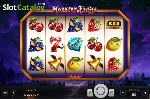 Скрин2. Monster Fruits слот