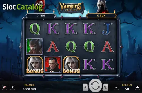 Скрин2. Vampiris Coin Chase слот