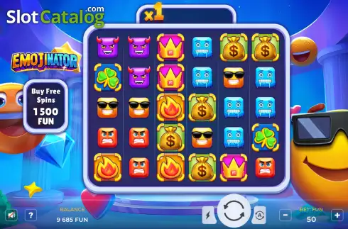 Скрин2. Emojinator слот