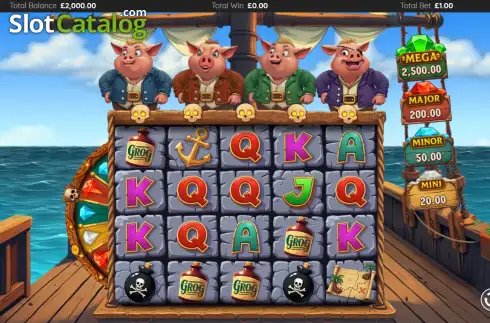 Скрин2. Piggy Plunder слот