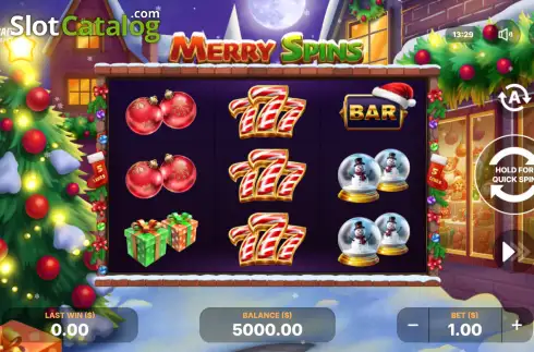Скрин2. Merry Spins слот