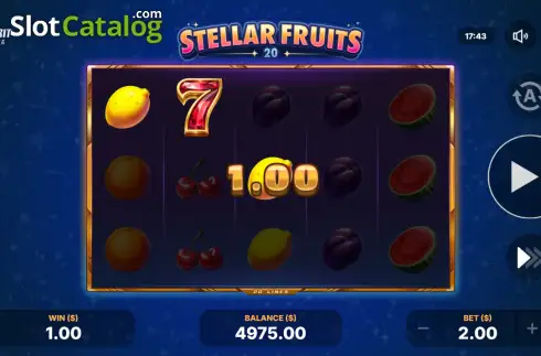 Скрин3. Stellar Fruits 20 слот