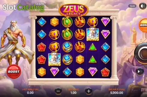 Скрин2. Zeus Legacy слот
