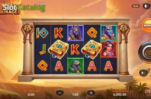 Скрин2. Book of Golden Mirages слот