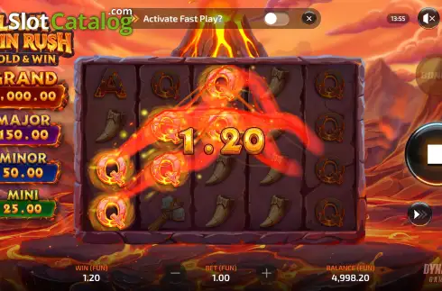 Скрин3. Lava Coin Rush: Hold and Win слот