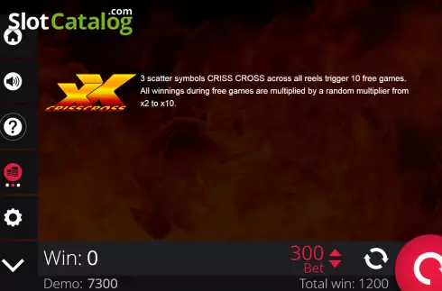 Скрин6. Criss Cross (e-gaming) слот