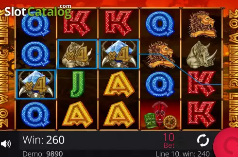 Скрин3. Savanna Sunrise Deluxe слот
