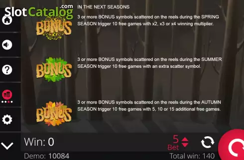 Скрин7. Seasons (e-gaming) слот