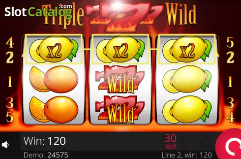 Скрин4. Triple Wild Seven слот
