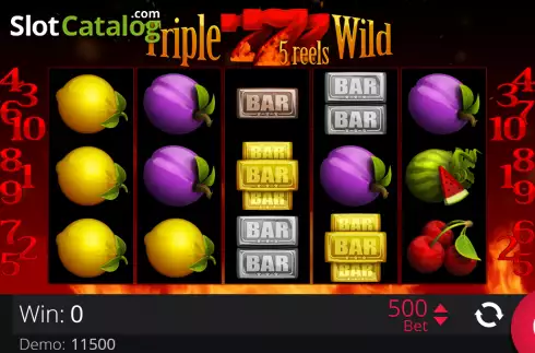 Скрин2. Triple Wild Seven 5 Reels слот