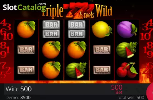 Скрин4. Triple Wild Seven 5 Reels слот