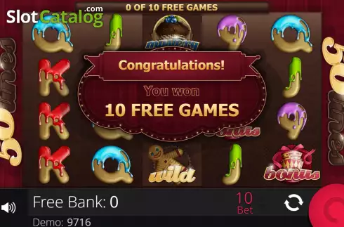 Free Spins Gameplay Screen. Wild Cookies слот
