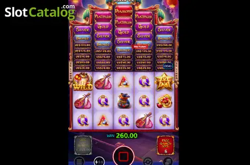 Скрин3. Rising Star Jackpots Lanterns Rising слот