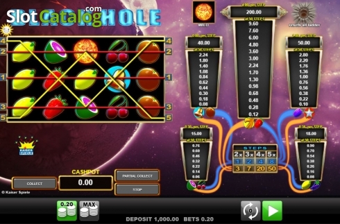 Скрин2. Black Hole слот