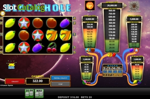 Скрин5. Black Hole слот