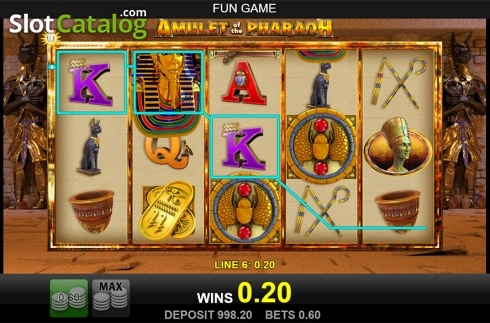 Скрин2. Amulet of the Pharaoh слот