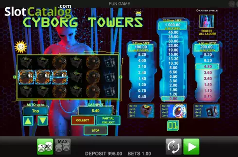 Скрин3. Cyborg Towers слот