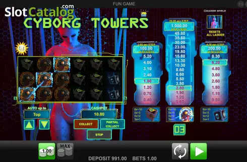 Скрин5. Cyborg Towers слот