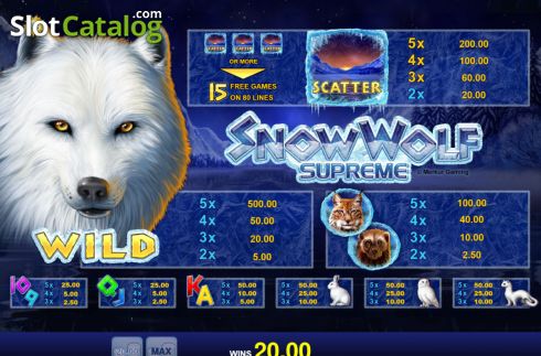Скрин8. Snow Wolf Supreme слот