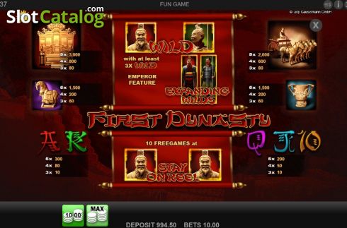 Скрин6. First Dynasty слот