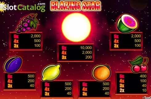 Скрин9. Blazing Star (edict) слот