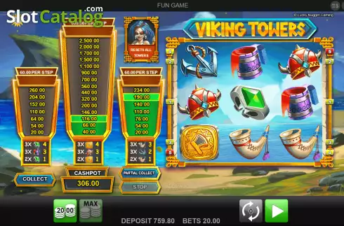 Скрин2. Viking Towers слот