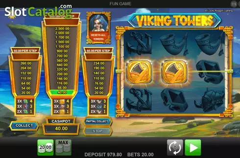 Скрин3. Viking Towers слот