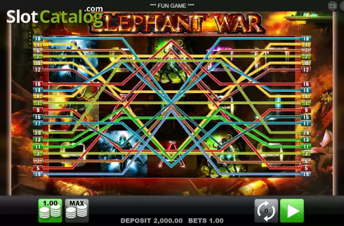 Скрин2. Elephant War слот