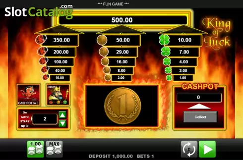 Скрин2. King of Luck слот