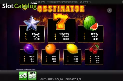 Скрин5. Obstinator слот