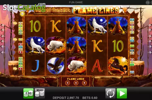 Скрин2. Tribe of Thunder слот