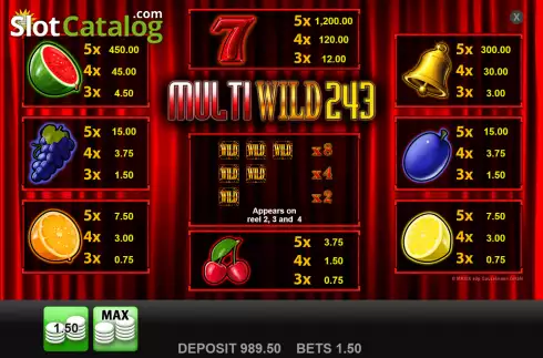 Скрин5. Multi Wild 243 слот