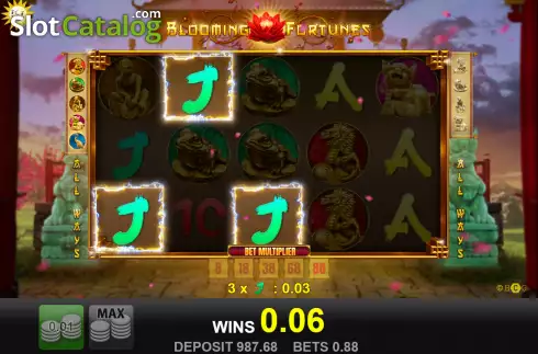 Скрин3. Blooming Fortunes слот