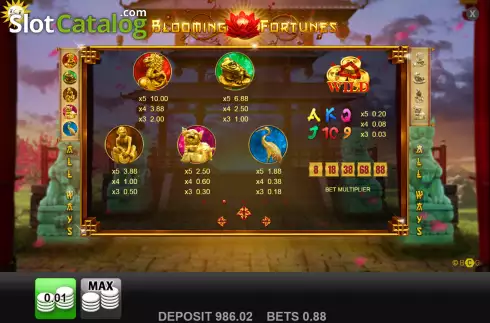 Скрин7. Blooming Fortunes слот