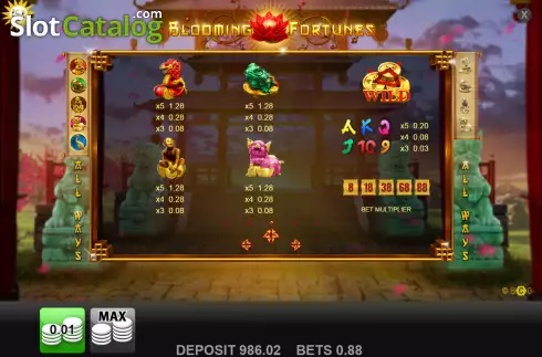 Скрин8. Blooming Fortunes слот
