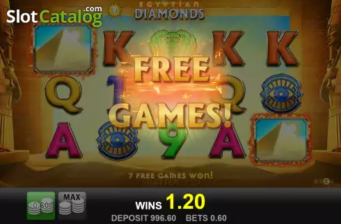 Скрин4. Egyptian Diamonds слот