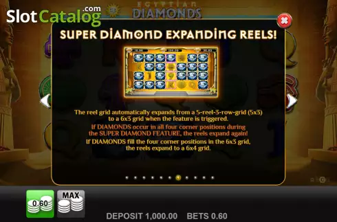 Скрин7. Egyptian Diamonds слот