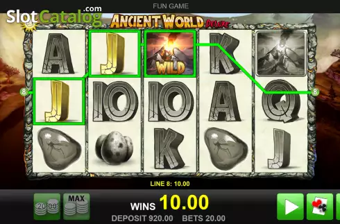 Скрин3. Ancient World Deluxe слот
