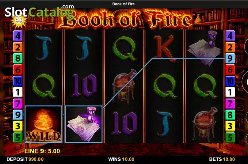 Скрин3. Book of Fire слот